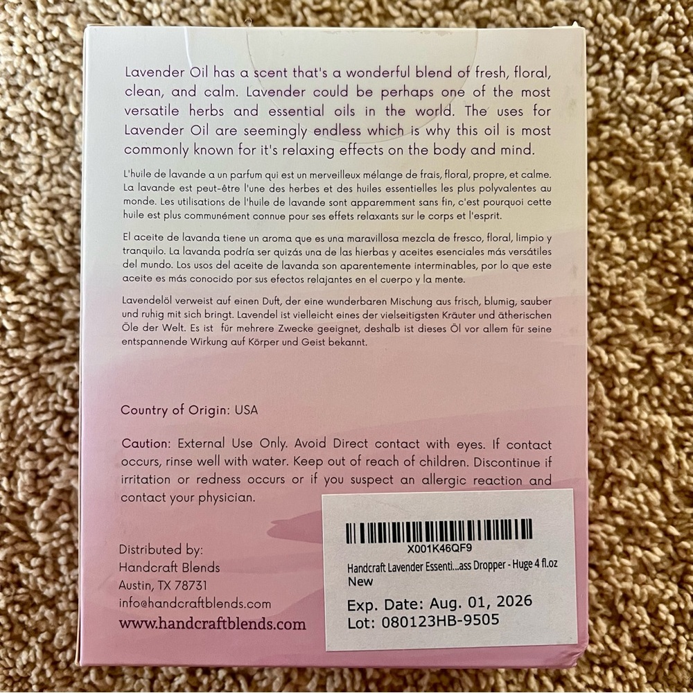 NWT 🥀 4oz Lavender Essential Oil - Picture 3 of 6